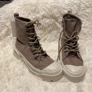 H&M combat style sneaker boots